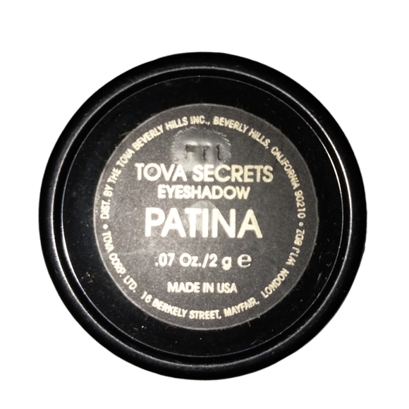 TOVA Secrets eyeshadow tub, color is Patina. Beverly Hills CA. - Picture 2 of 3